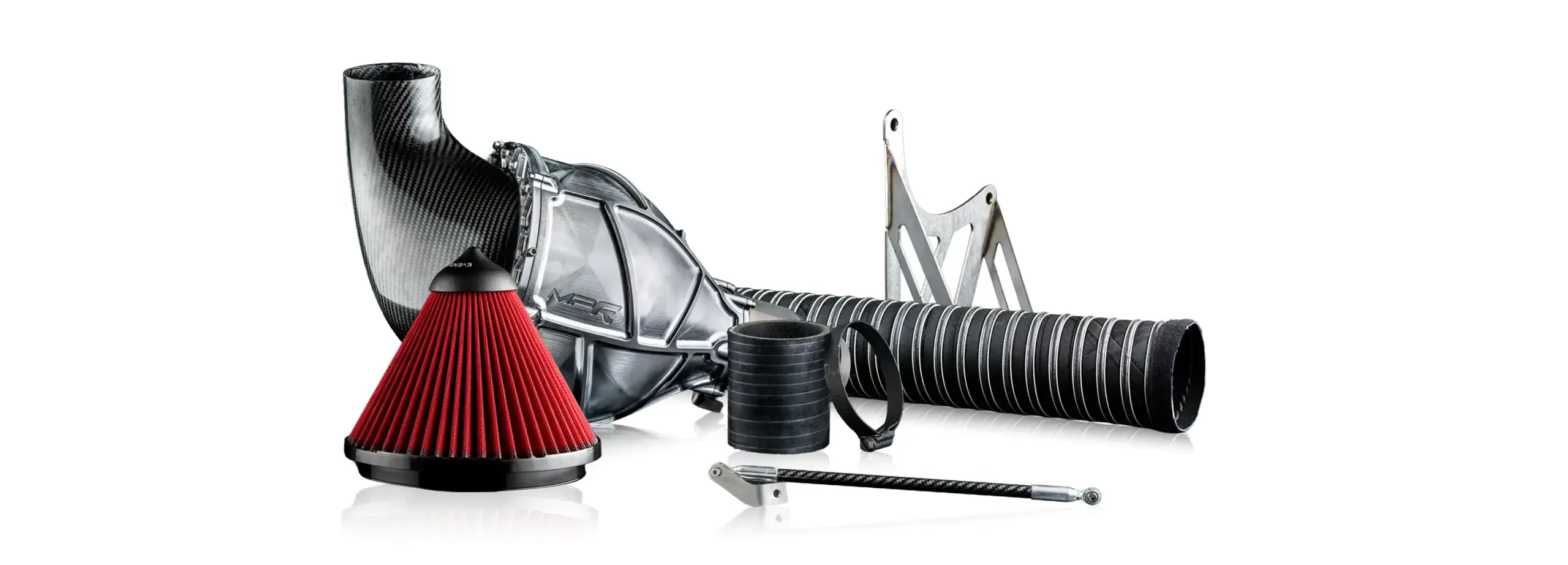 kit boîte à air MP-R complet pour Alpine A110, éléments présentés séparément