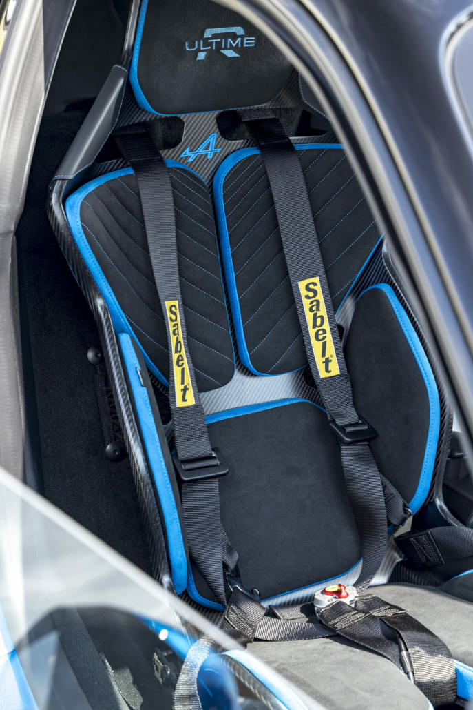 Siège baquet et harnais de l’Alpine A110 R Ultime MPR