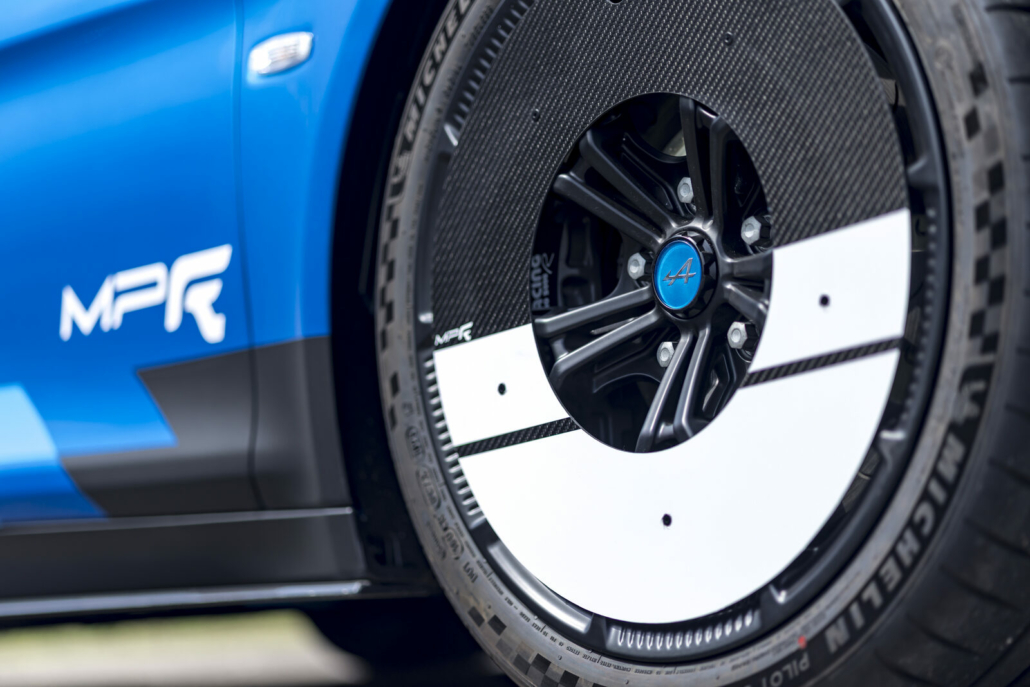 Jante à flasque carbone et freinage de l’Alpine A110 R Ultime MPR