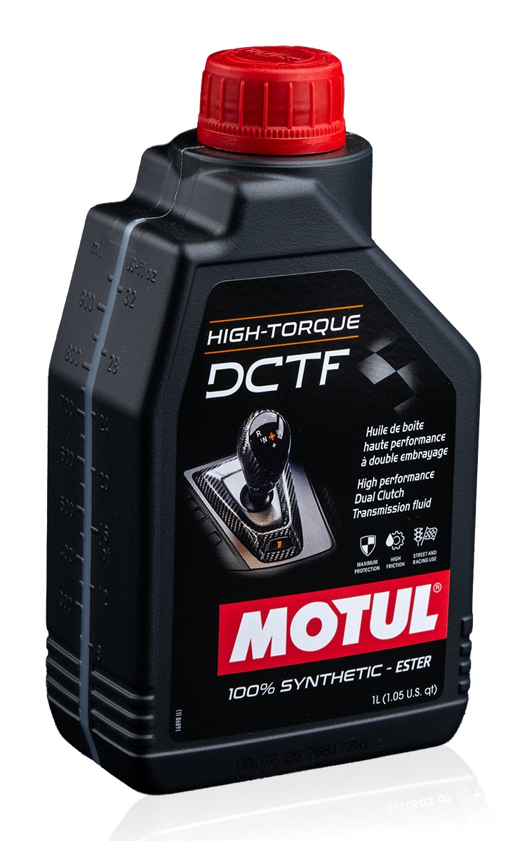 Huile de boîte Motul High-Torque DCTF, bidon de 1 litre tel qu’il est livré