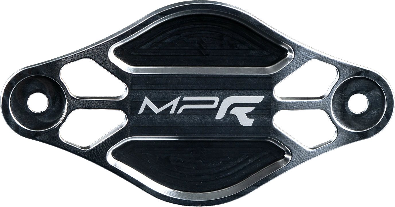 Plaque de finition aluminium usinée MP-R du kit résonateur Alpine A110