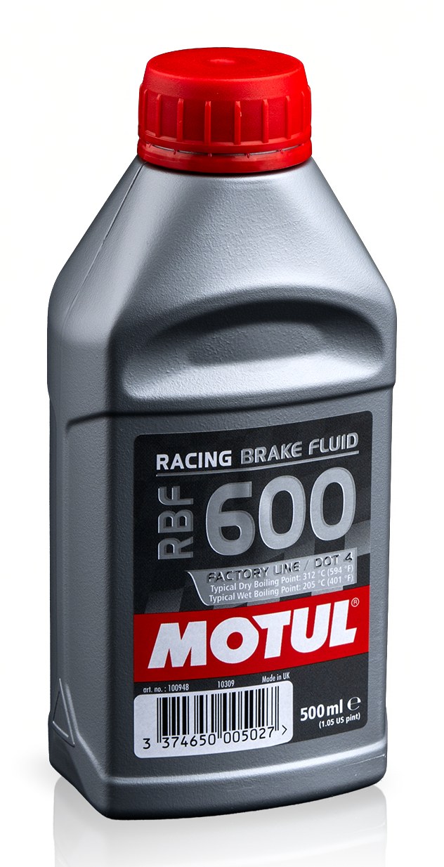Liquide de frein Motul RBF 600, flacon de 500 ml tel qu’il est livré