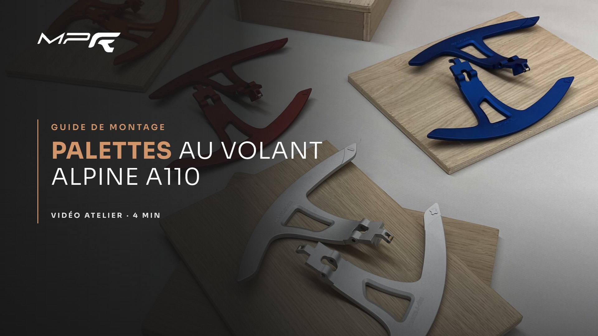 Montage des palettes au volant sur Alpine A110 — vidéo MP REZEAU
